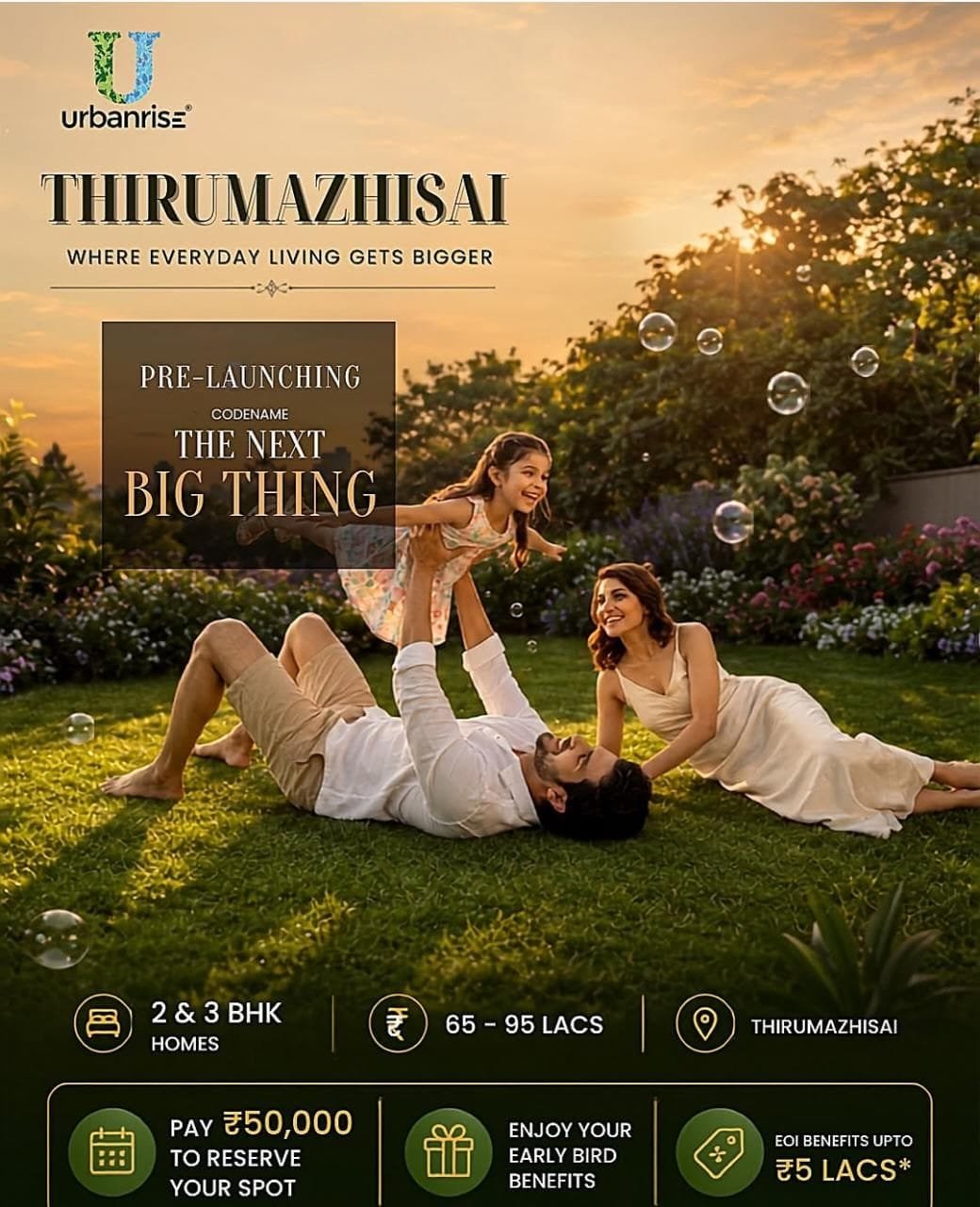 Urbanrise Thirumazhisai family lifestyle